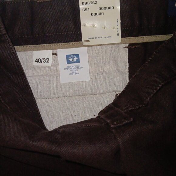 DOCKERS KHAKIS MEN'S BROWN PANTS - Picture 3 of 8